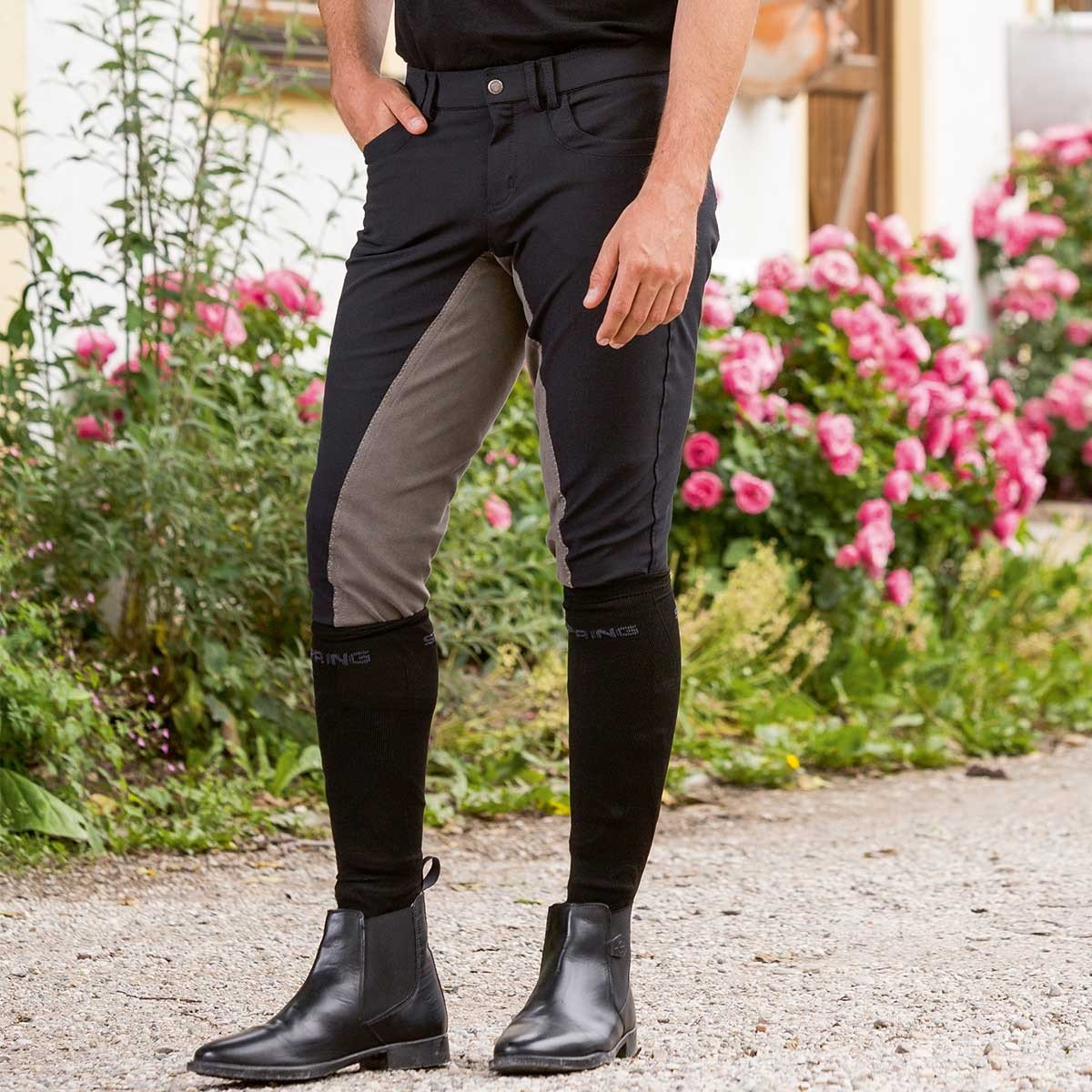 Covalliero Herren ridebukser techno Reithose, Dunkelblau, 48 EU