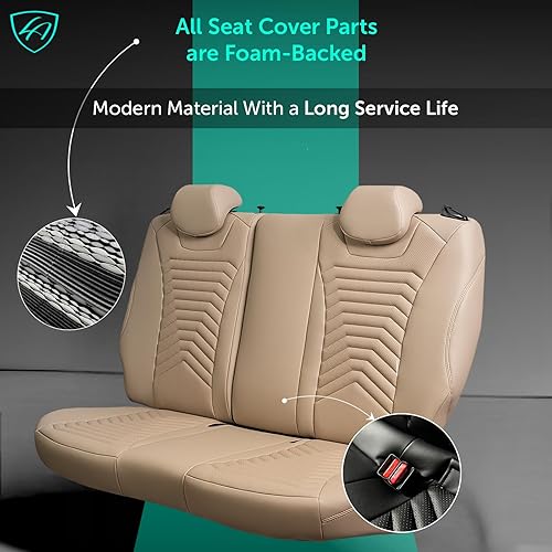Miniatura 6 de Lord AutoFashion - Fundas de asiento personalizadas de alta calidad para Toyota Corolla Sedan L, LE, XLE modelos 2014-2019, Byron President