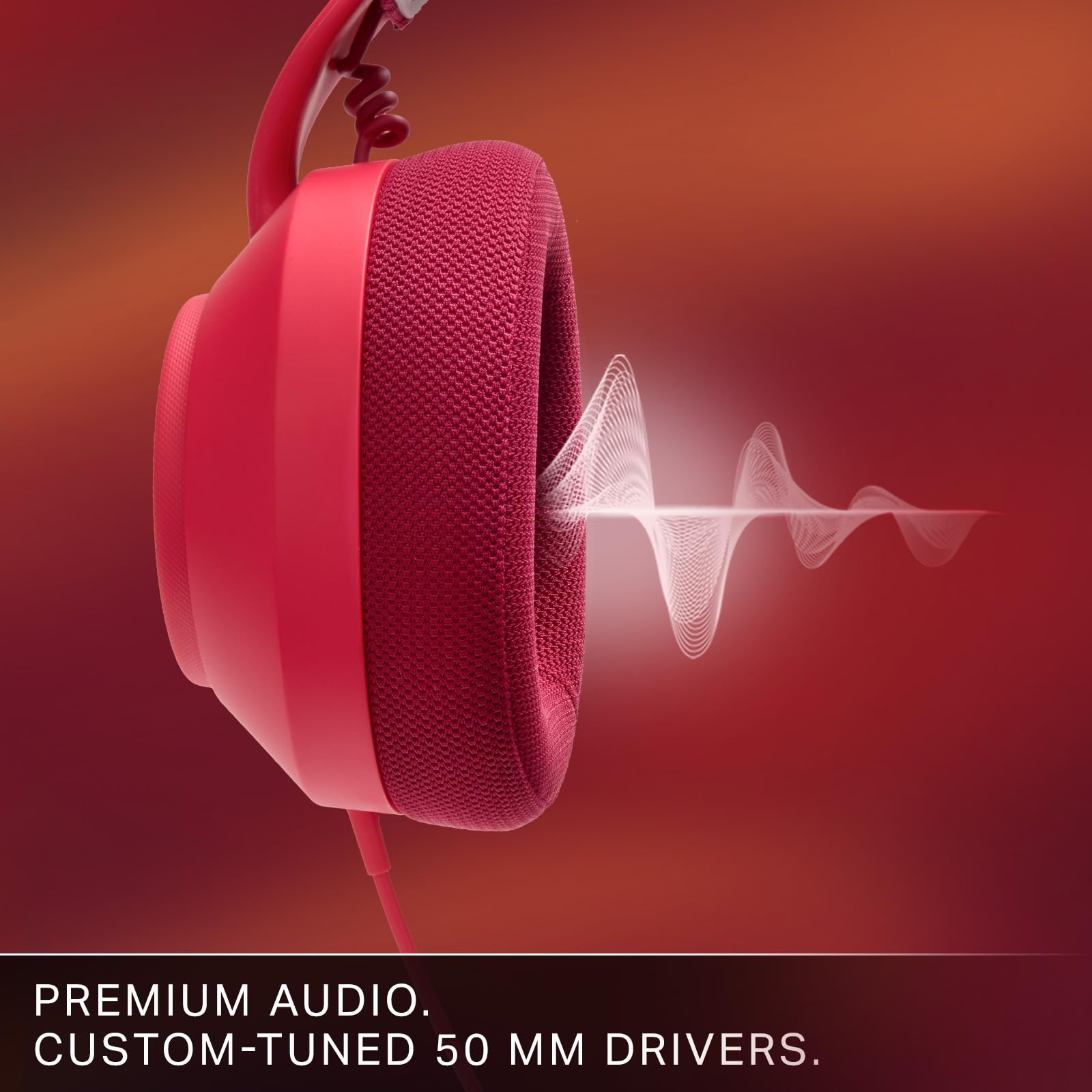 Cuffie da gioco cablate LucidSound LS10X Gen 2 per Xbox Series X|S - Incendio rosso, licenza ufficiale, comfort superiore, controlli audio rapidi, microfono flip-to-mute