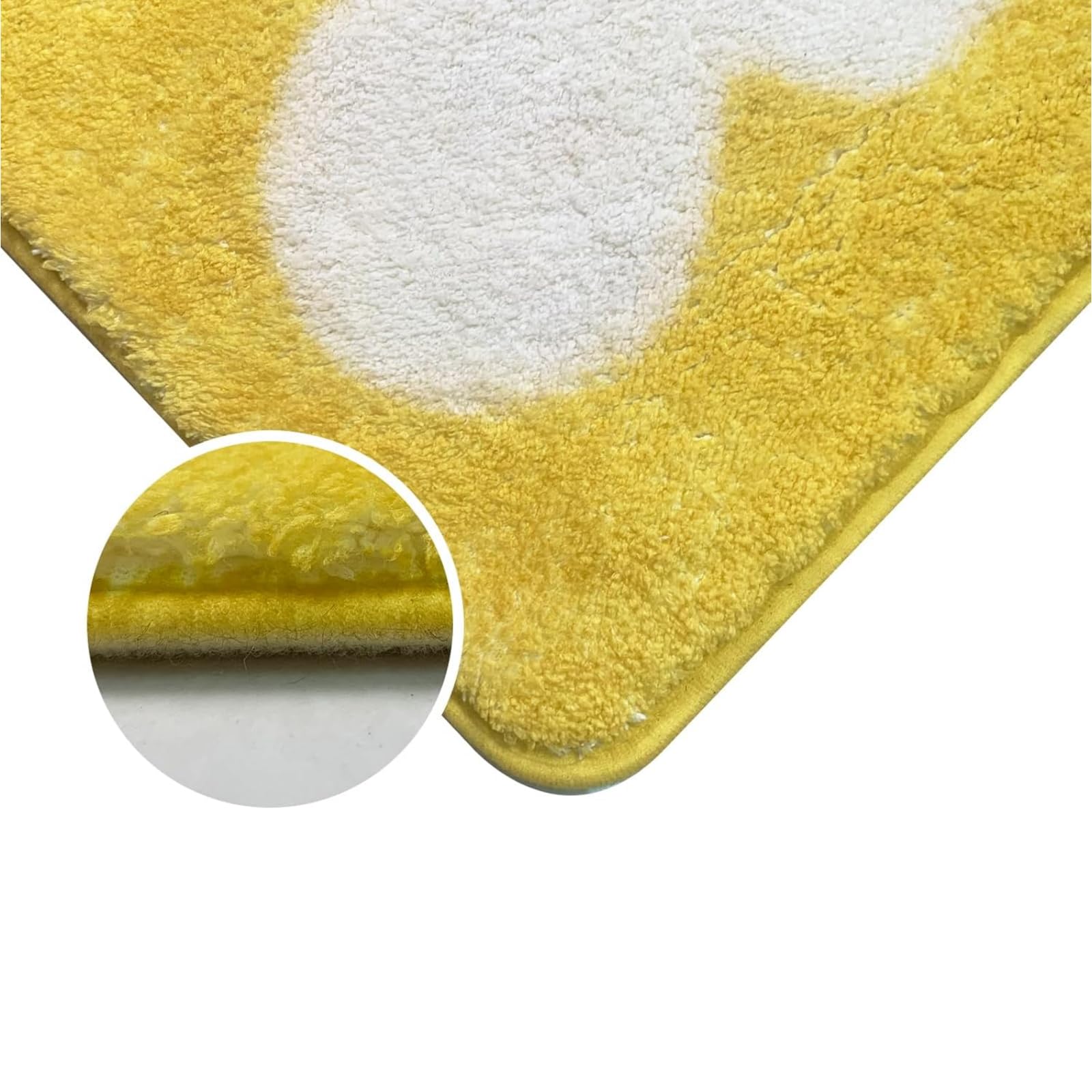 USTIDE Tapis en peluche super doux et moelleux à motif nuages mignons pour chambre d'enfant, salle de jeux, salle de classe, chambre à coucher, salon - Jaune - 120 x 180 cm