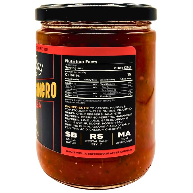 Salsa Picante Mango Habanero Sixth Day Snacks - 16 oz miniatura 2