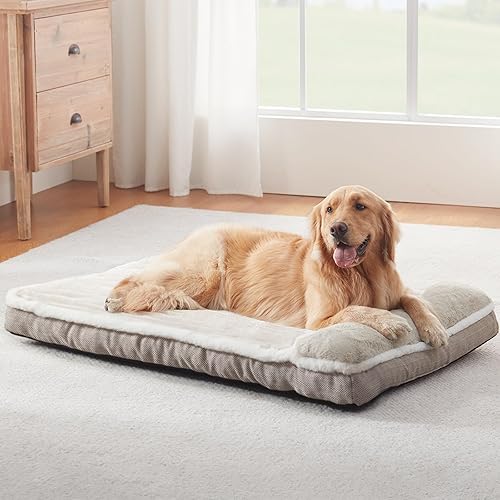 Miniatura 8 de Cama para perros grandes, colchón para perro con almohada para jaula, sofá cama para perro, cama grande para perro, alfombrilla para jaula de perro,
