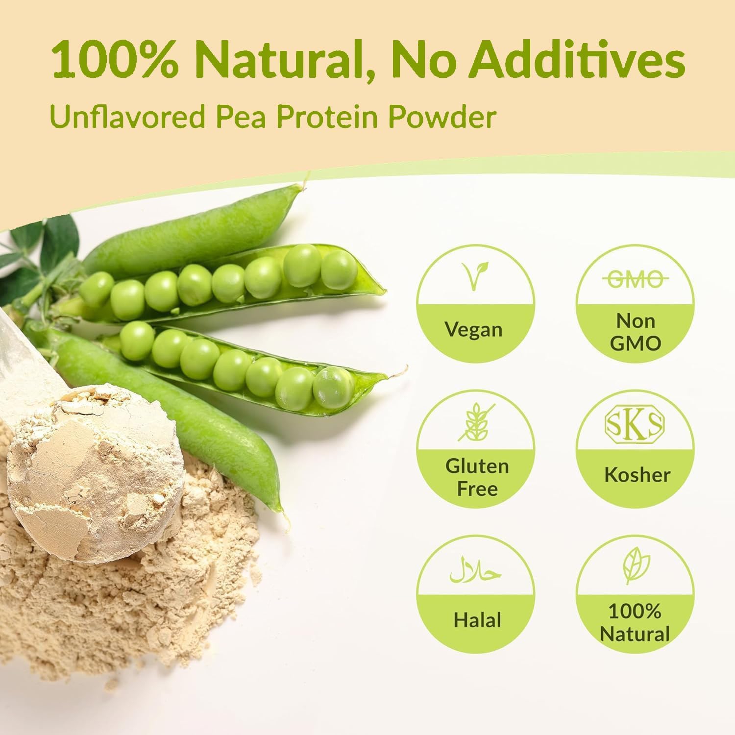Original Pea Protein Powder 2.2lb, Unflavored | Pure Vegan Plant-Based Protein | Gluten-Free, Keto-Friendly, Non-GMO | Clean Natural Protein for Shakes & Smoothies - Image 8