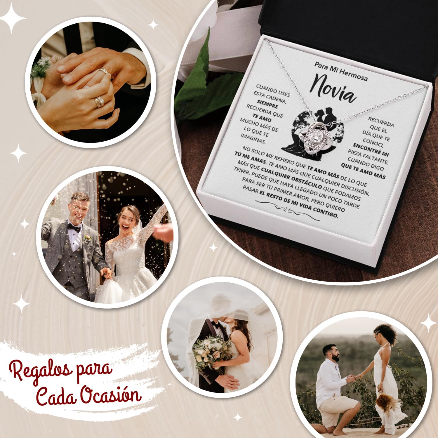 Regalos Para Novia, Para El Amor De Mi Vida, Regalos Para Mi Novia Cumpleaños, Regalo Para Mi Novia 14 De Febrero, Detalles Para Novia, Cadenas De Acero Inoxidable Para Mujer - Image 7