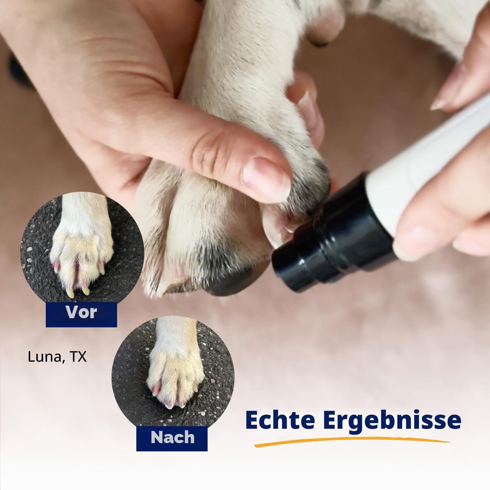 Silent Groom Pro Pet Nagelschleifer | Flüsterleiser Krallentrimmer für Hunde, Katzen und andere Tiere | Sichere & stressfreie Nagelpflege, ideal für empfindliche Hunde aller Rassen & Größen