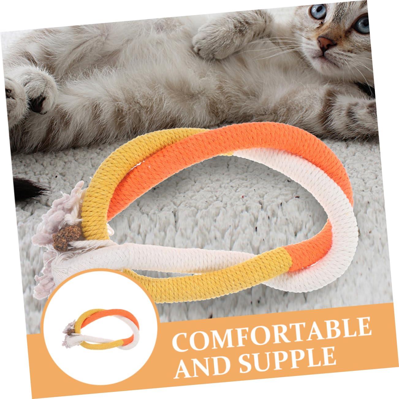 Sosoport 12pièces Jouets à pour avec Herbe à Chat Jouets Corde pour Et Intérieur