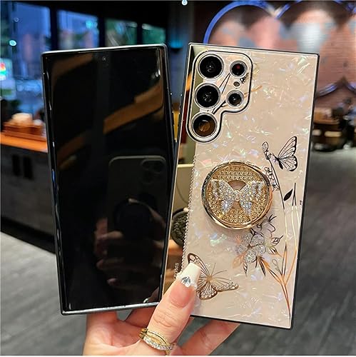 Miniatura 3 de Funda para Samsung Galaxy A32 5G (no compatible con A32 4G) para mujeres y niñas, diseño de lujo, bonito diseño de diamantes de imitación de