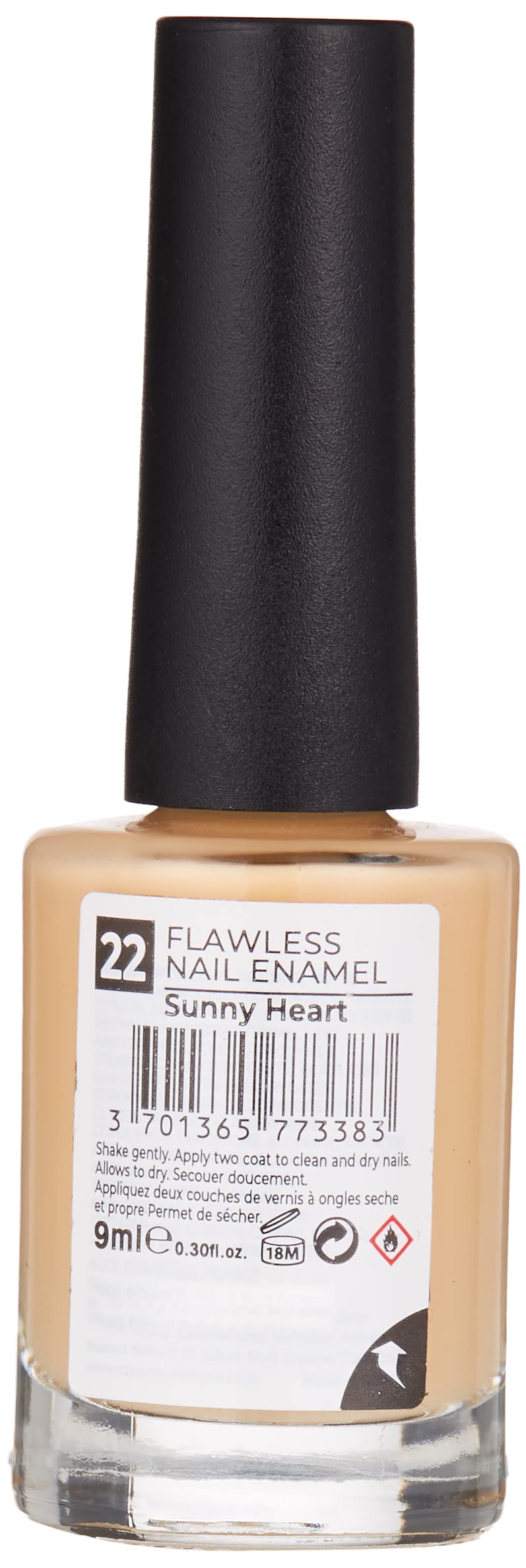 Note Cosmetics Nail Flawless Oje 22 Sunny Heart, Sarı
