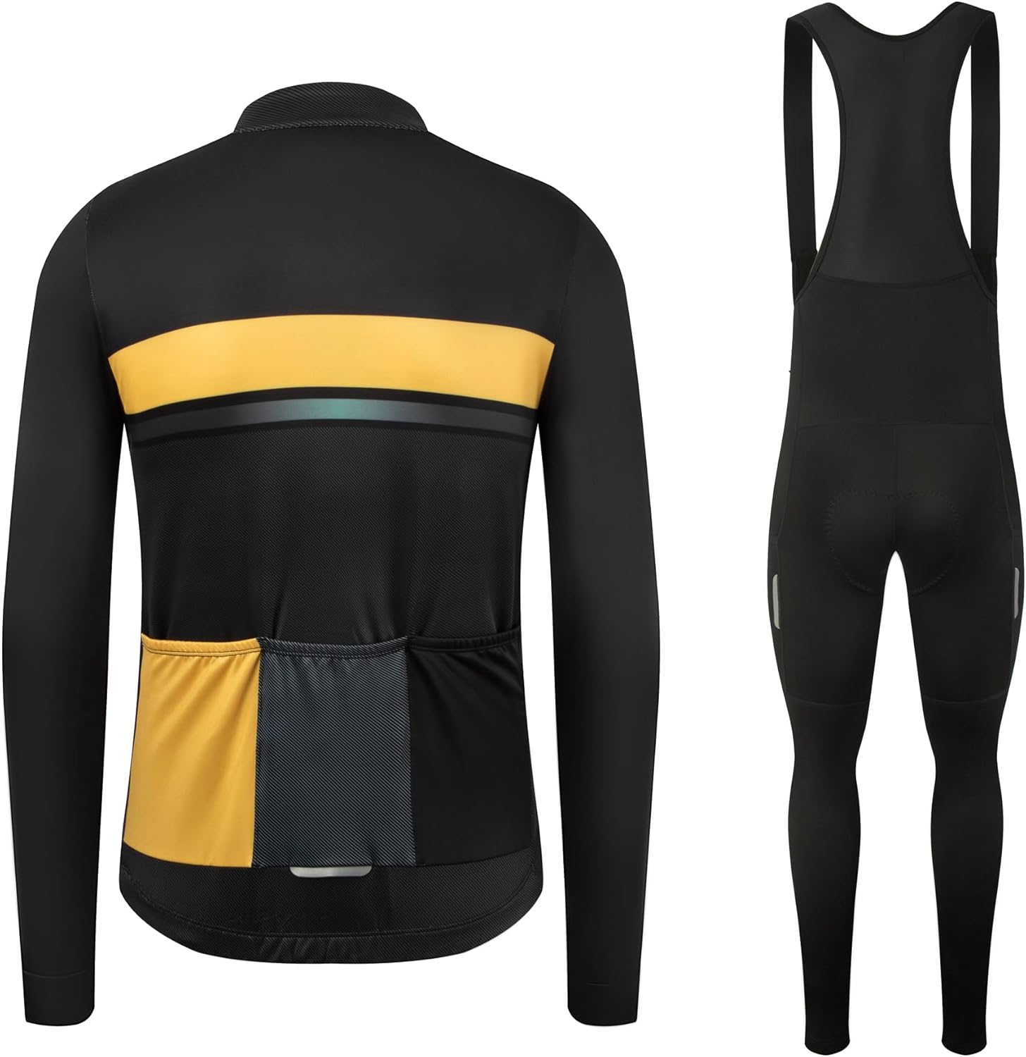 GCRFL Winter Cycling Kit Mens Cycling Jersey Set Long Sleeves Jersey Bike Pants Cycling Clothing Softshell Windbreaker