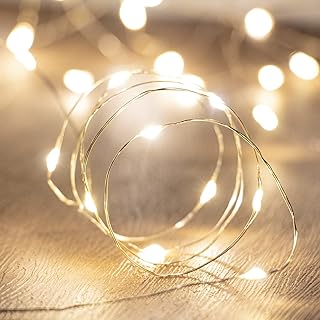 Cosumina 2 Pack 33Ft 10M Battery Powered Fairy Lights Indoor String Light Twinkle Lights with Remote for Wedding Garden Pa...