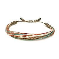 Vista 196 de Colorful Bracelet for Men and Women with Hematite Stones: Handmade Designer Adjustable Multistrand String Knotted Macrame Friendship Bracelet