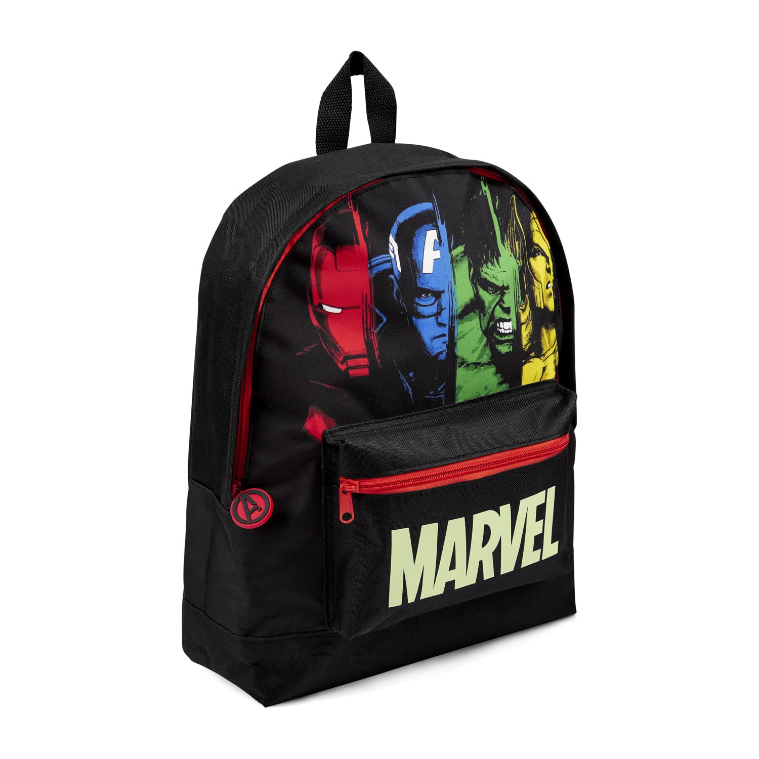 Marvel Avengers Kids Childrens Backpack, Hulk Iron Man School Backpack Travel Bag For Boys and Girls, Official Merchandise