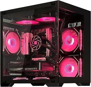 Gaming PC Desktop,Prebuilt Gaming Computer AMD Ryzen 5 9600X 3.9GHz,RTX 5060Ti 8GB GDDR7,32GB DDR5 RAM 6000MHz,1TB NVME SSD,240 ARGB Liquid Coole,650W Power Supply