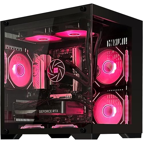 Gaming PC Desktop,Prebuilt Gaming Computer AMD Ryzen 5 9600X 3.9GHz,RTX 5060Ti 8GB GDDR7,32GB DDR5 RAM 6000MHz,1TB NVME SSD,240 ARGB Liquid Coole,650W Power Supply