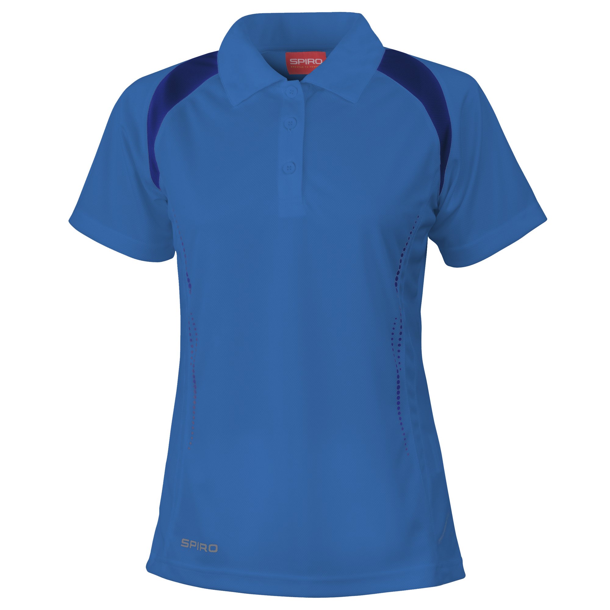 Spiro Womens/Ladies Sports Team Spirit Performance Polo Shirt (L) (Royal/Navy)