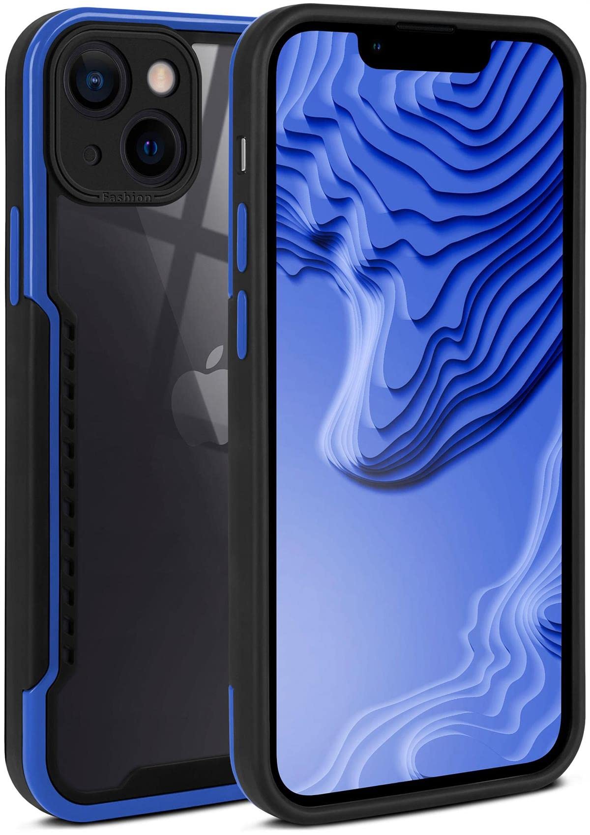 Coque silicone TPU iPhone 13 Mini ONEFLOW Vanguard bleu - 8