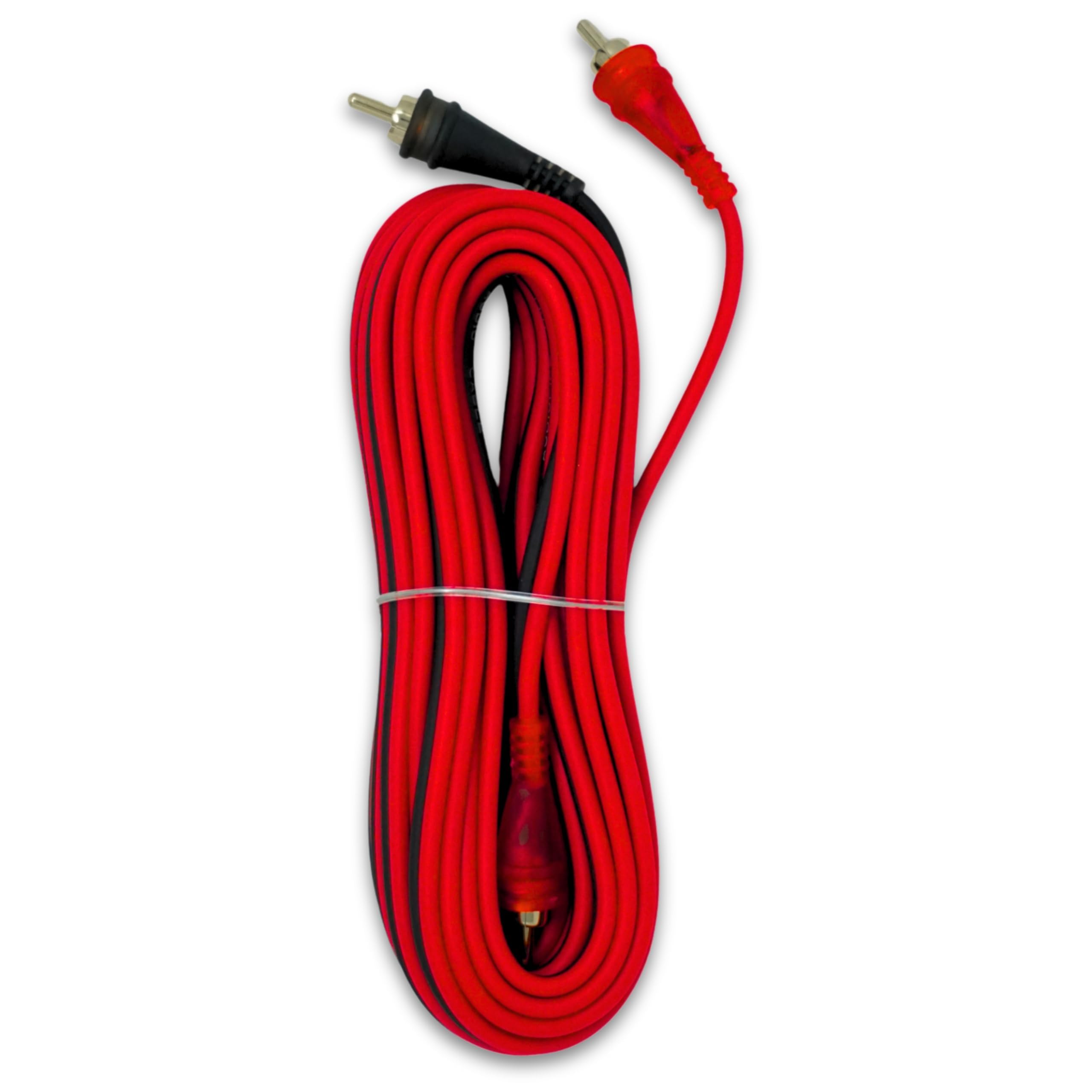 Audiopipe Cable RCA sin oxígeno de 20 pies, 10 unidades por bolsa