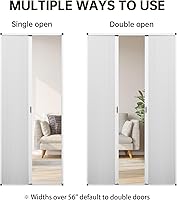 Vista 7 de Puerta celular plegable de acordeón sin perforaciones para puertas celulares, puertas correderas para dormitorios, pasillos, divisores