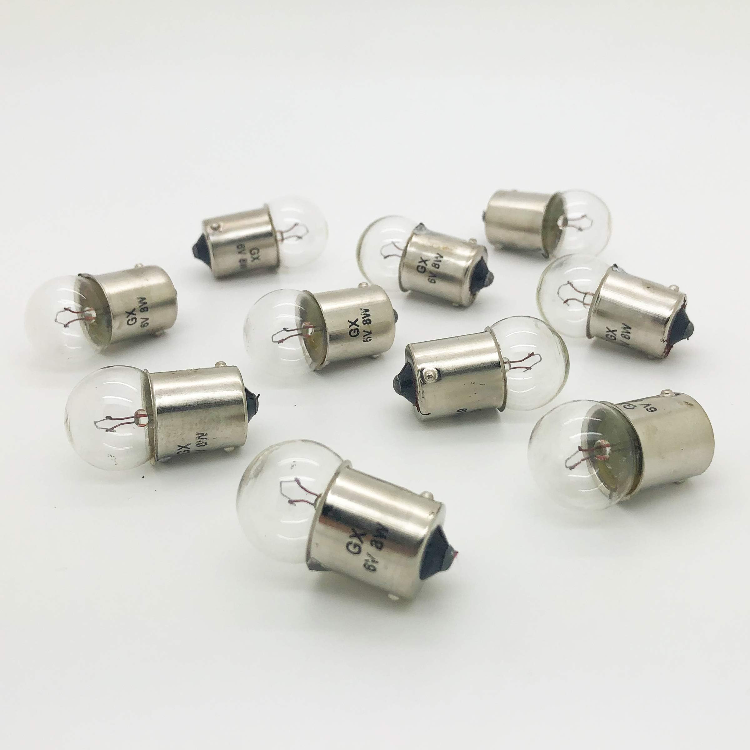Autolamps 10 x 4115 6v 8w BA15S 6 Volt Motorbike Motorcycle Scooter Classic Car Bulbs