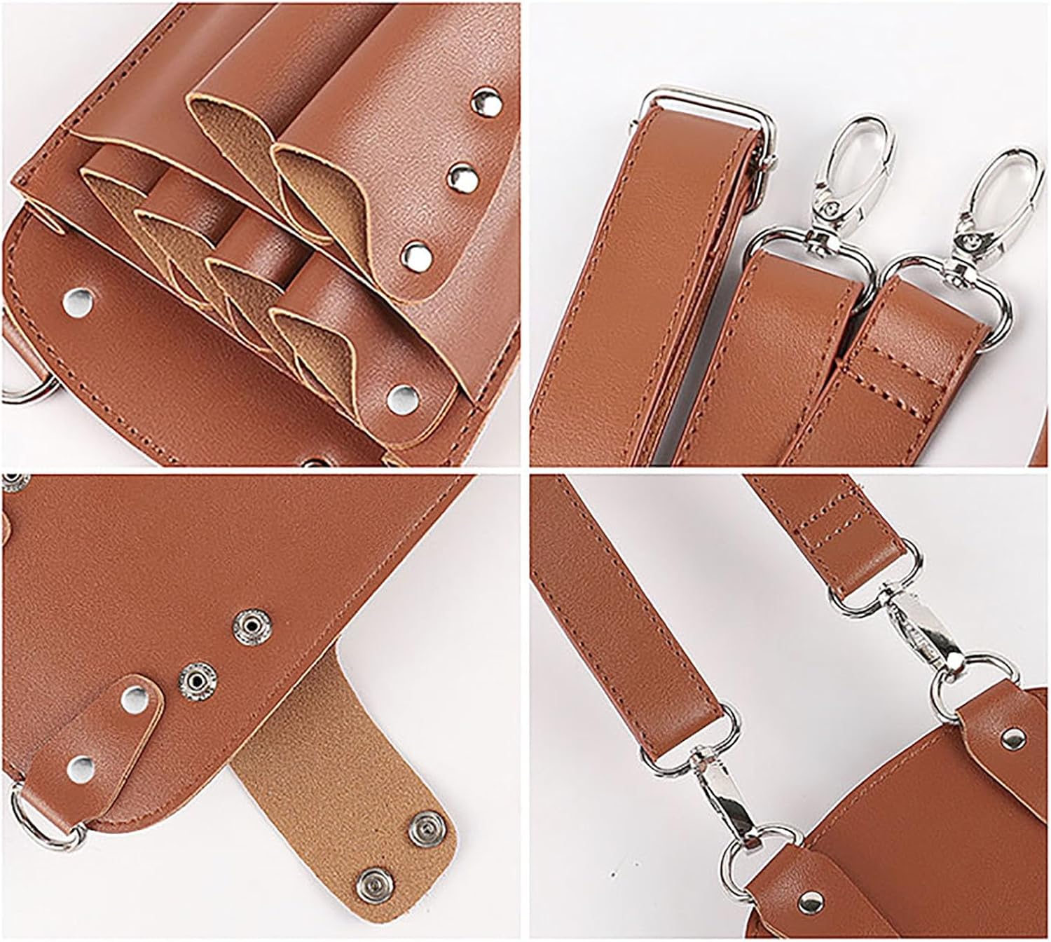 Hairdressing Barber Bag, Scissor Comb Holster Waist Belt, for Salon Shear Holder Case Blue