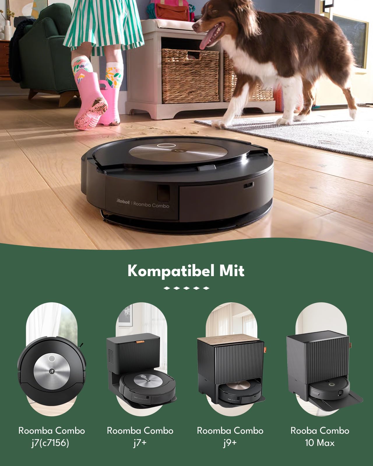 Yivy 26 Stück Zubehör Set für iRobot Roomba Combo j7+/j9+/10 Max