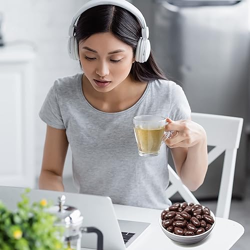 Miniatura 2 de Funtasty Caramelo gourmet de almendras cubiertas de chocolate negro caramelo de almendras tostadas paquete de 2 libras