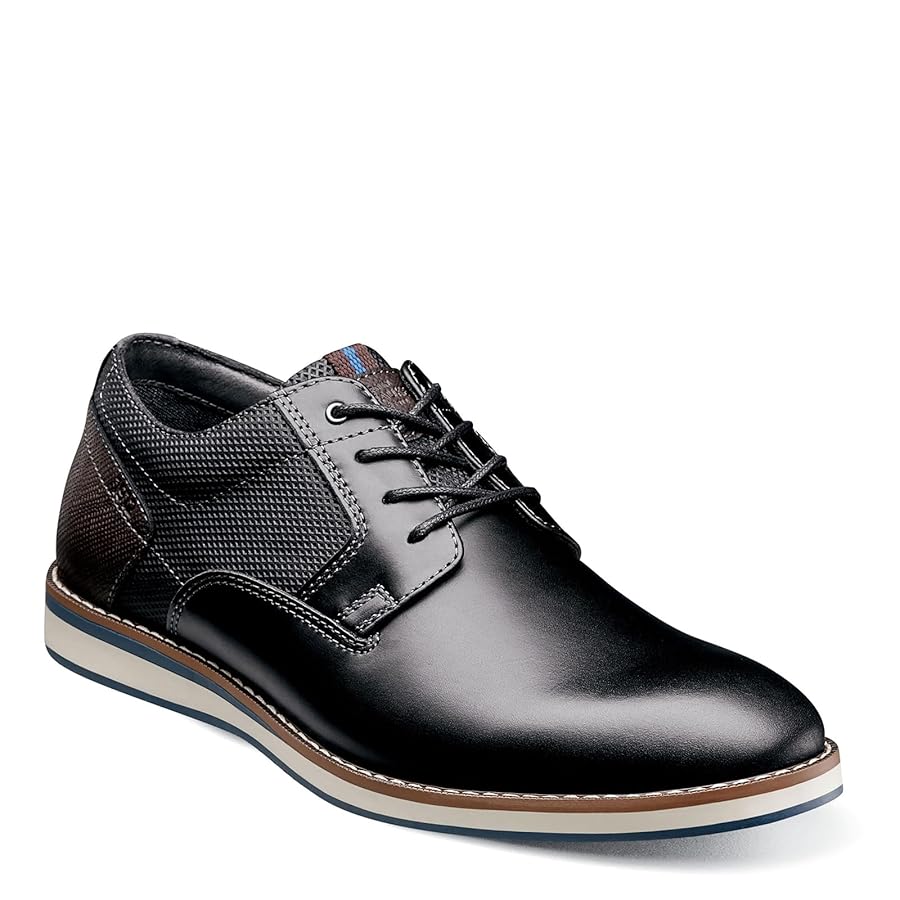 Nunn Bush mens Circuit Plain Toe Fashion Lace Up With