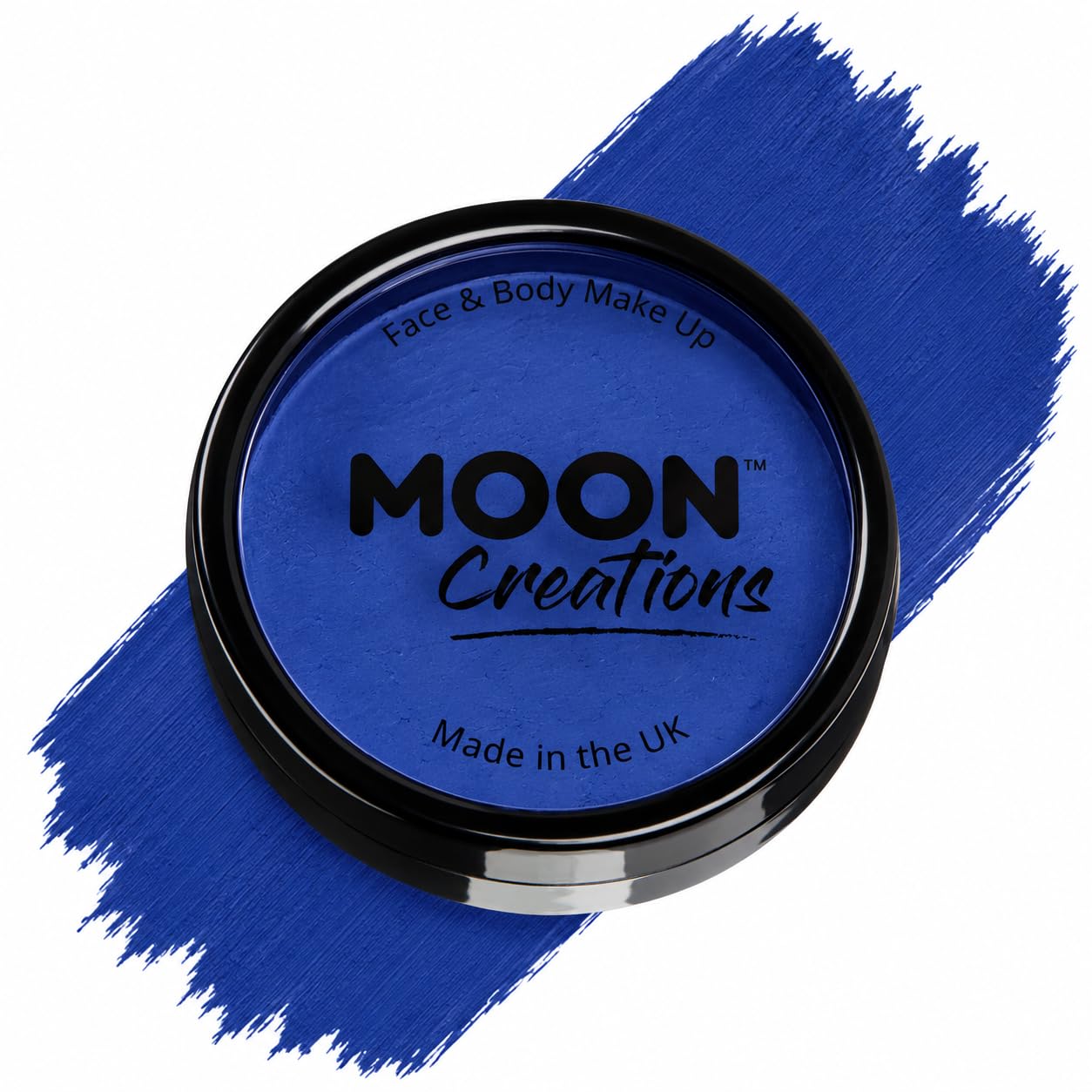 Pro Face & Body Paint Cake Pots by Moon Creations - Dark Blue - Professional Water Based Face Paint Makeup for Adults, Kids
