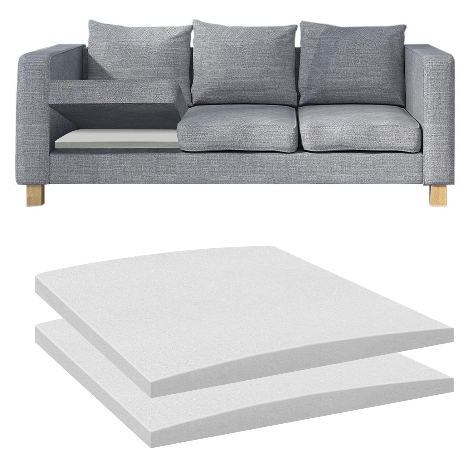 Mousse de haute qualité pour canapés et chaises avec ce support de soutien de siège