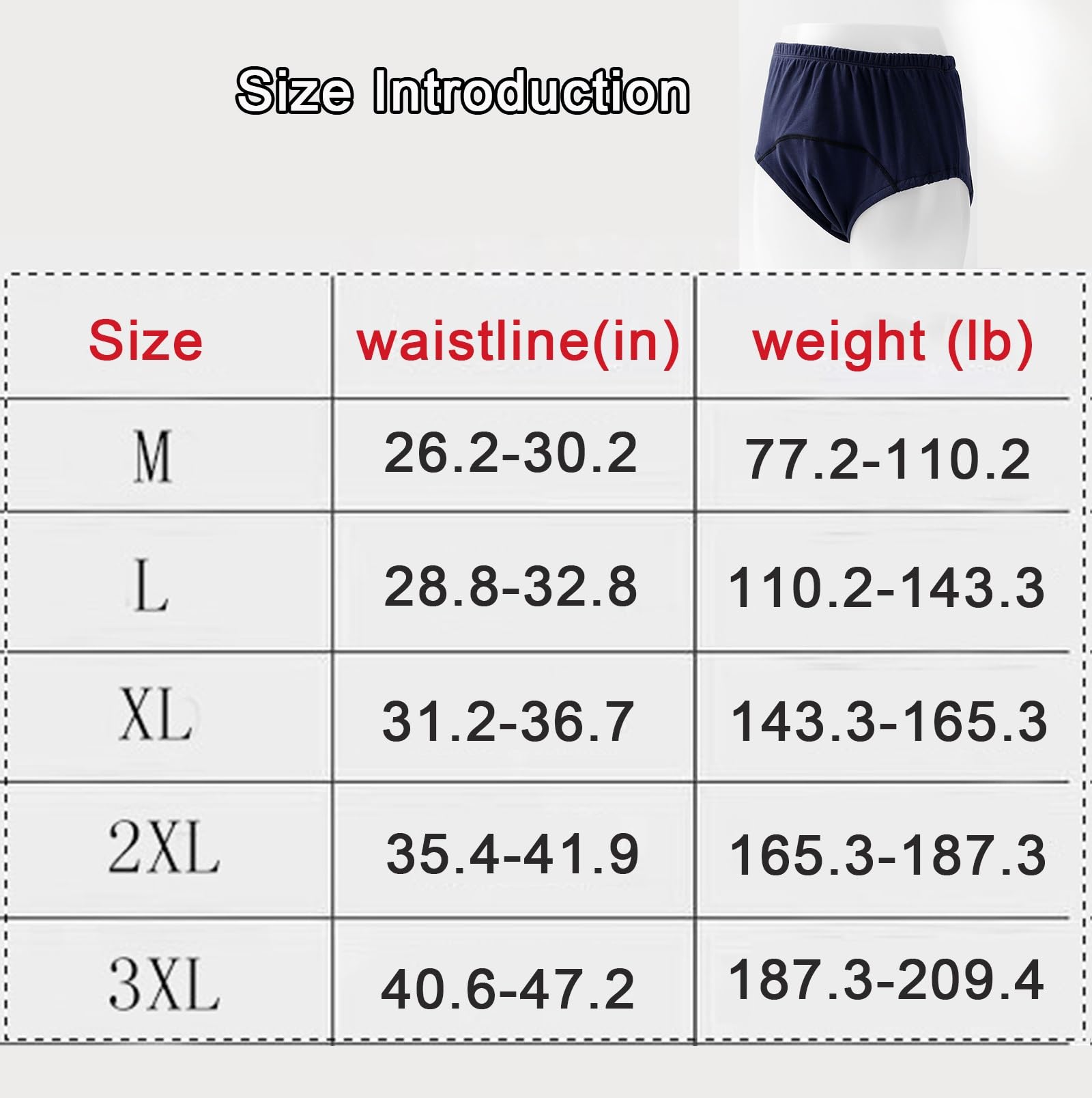 Inkontinenz Höschen und Einlagen für Stoffwindeln,Inkontinenz Pants für Erwachsene Waschbar Wiederverwendbar und Windel Inkontinenz für Altere Menschen(Gray 2 pieces,Large)