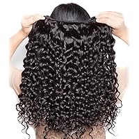Vista 5 de Paquetes de cabello humano brasileño ondulado (14, 16, 18, 20 pulgadas), cabello humano sin procesar 12A, paquetes húmedos y ondulados, extensiones