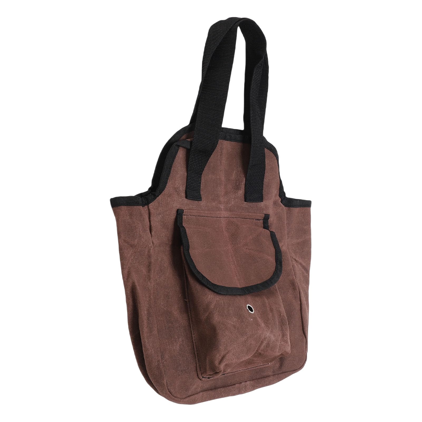 Bolsa para herramientas de jardín Bolsa de lona encerada para herramientas con 6 bolsillos interiores y 3 exteriores multiusos para jardinería doméstica Bolsa de lona