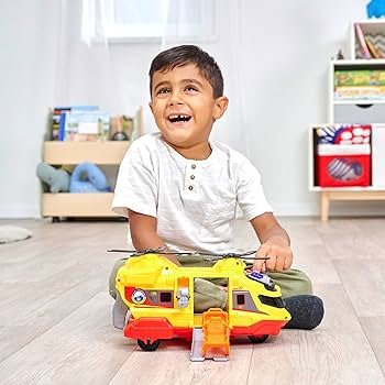 Amazon.com: DICKIE TOYS: Rescue Helicopter - Yellow & Red