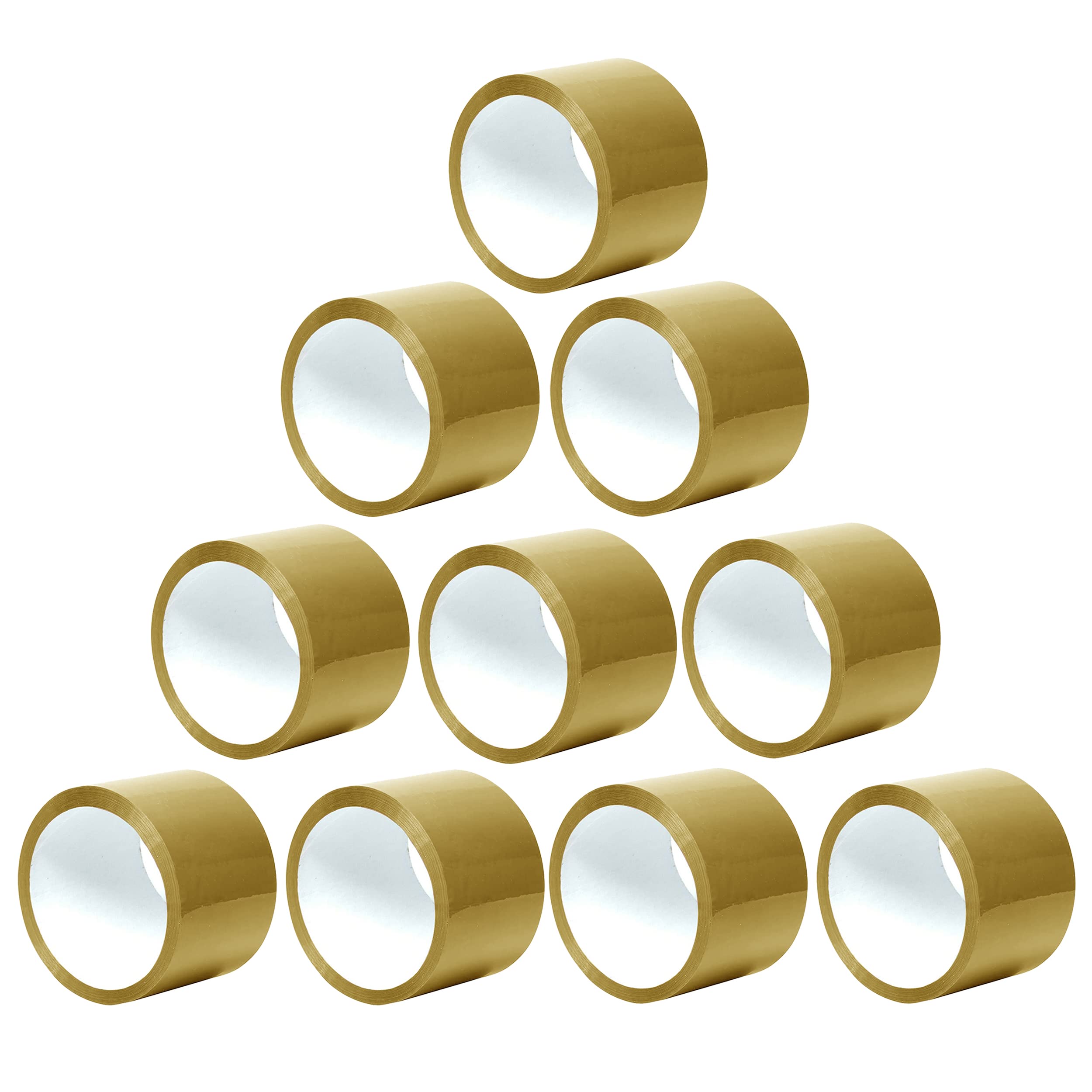 M1SS Extra Wide Brown Acrylic Packing Tape 3 Inches Wide – 72mm x 66m Box Mailing Warehouse Strong Long Secure Sticky Seal for House Shifting, Industrial Packaging Cardboard Boxes Cartons (10 Rolls)