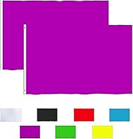 Vista 5 de Consummate Bandera roja sólida de 3 x 5 pies, banderas rojas lisas de poliéster con ojales de latón, paquete de 2