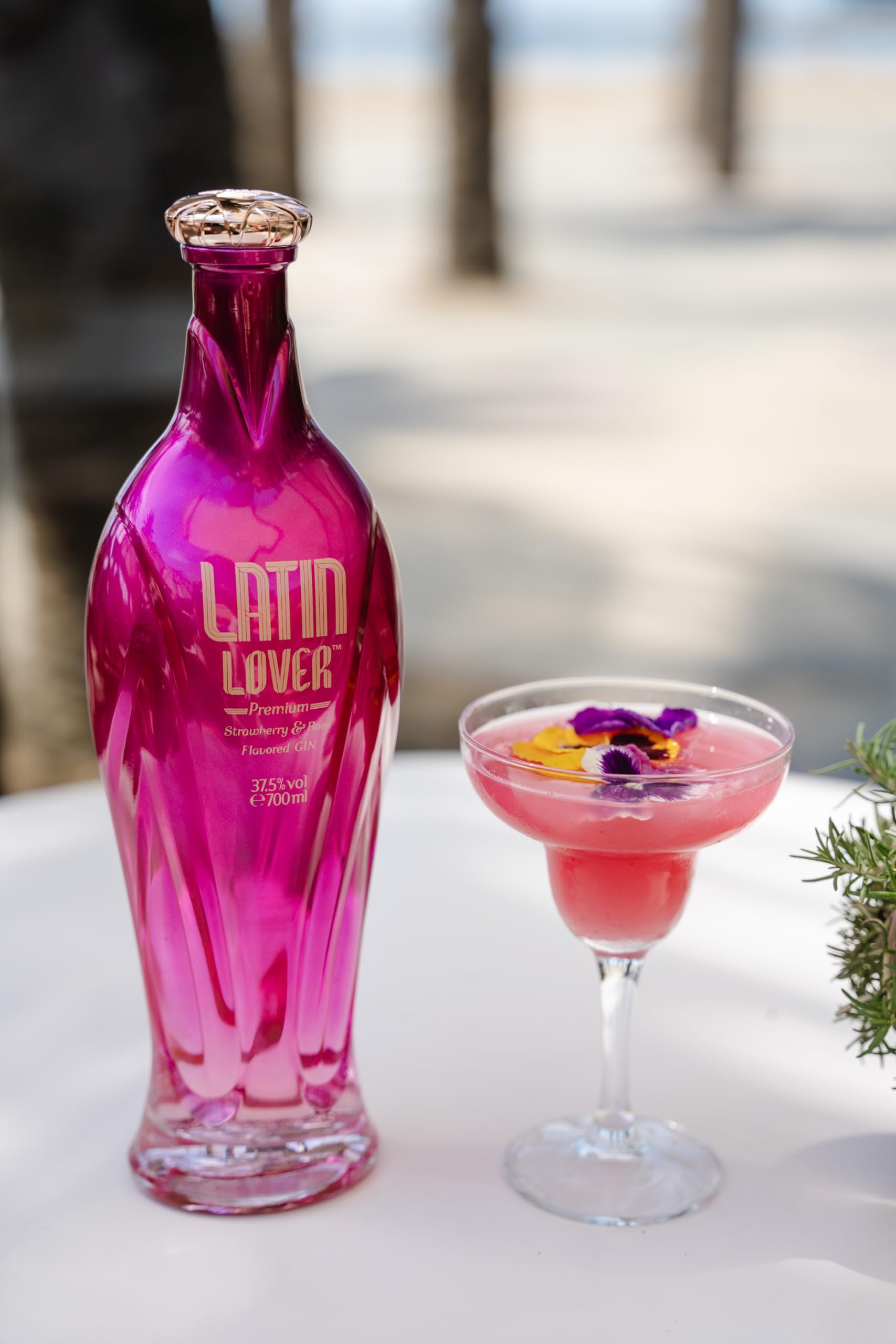 Latin Lover Gin alla Fragola e Rosa 70cl – Aroma Dolce e Gusto Morbido con Note Floreali e Fruttate Delicate