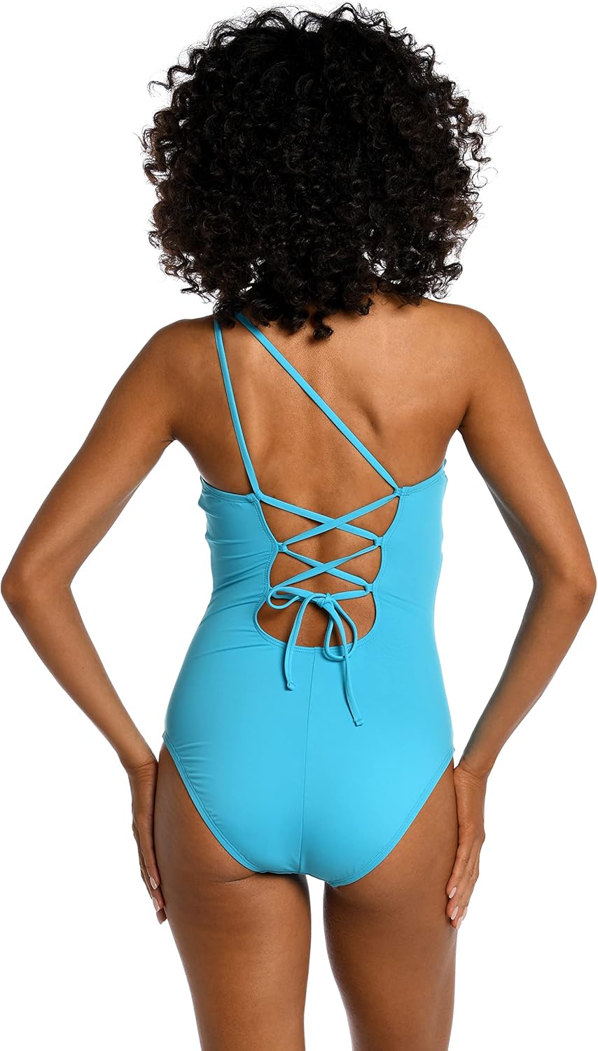 La Blanca Women's One Piece Swimsuit Shoulder Tummy Control Bathing Suit - Image 2