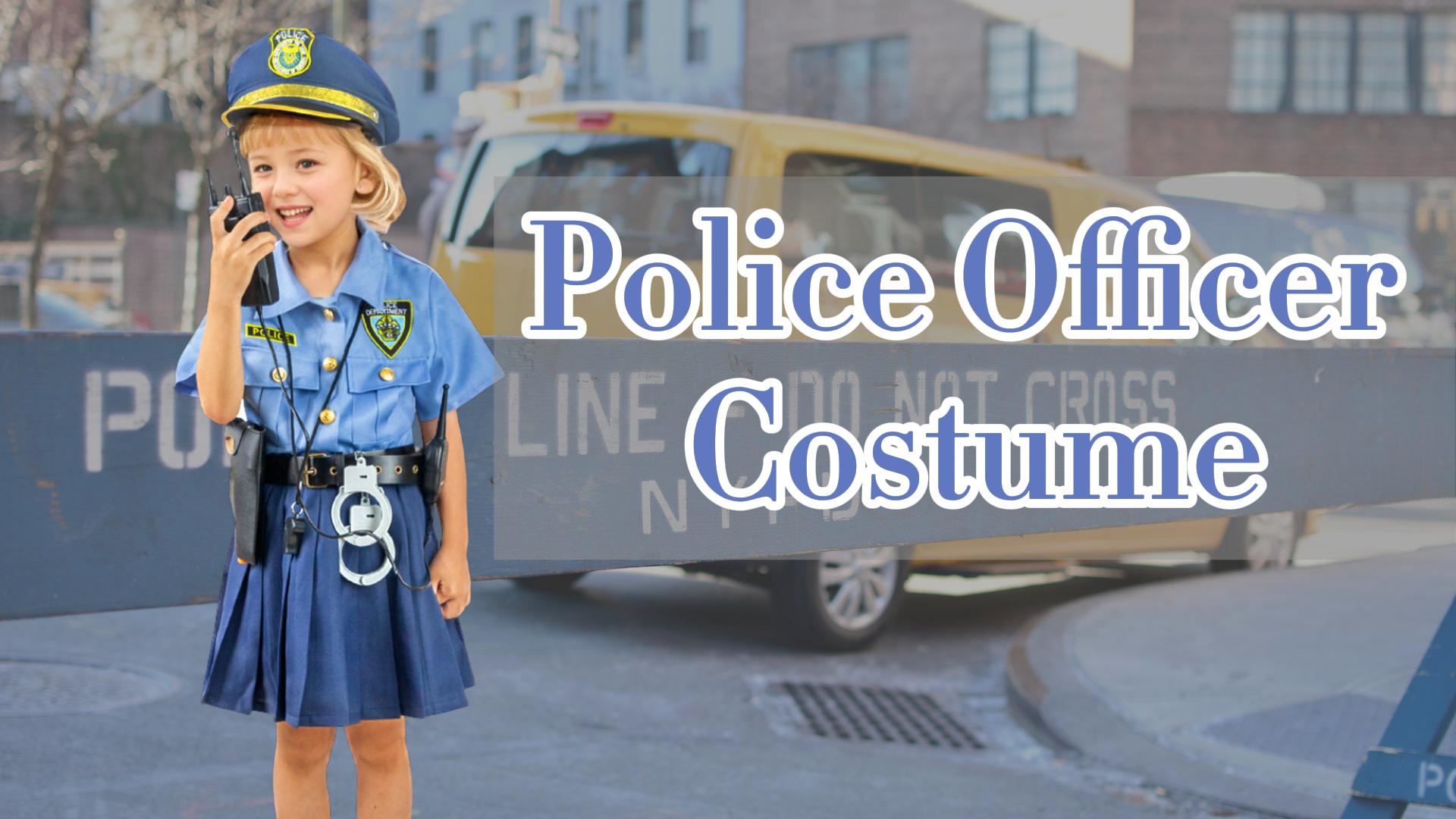 Disfraz de Policía para Niñas Talla 12-14 miniatura 7