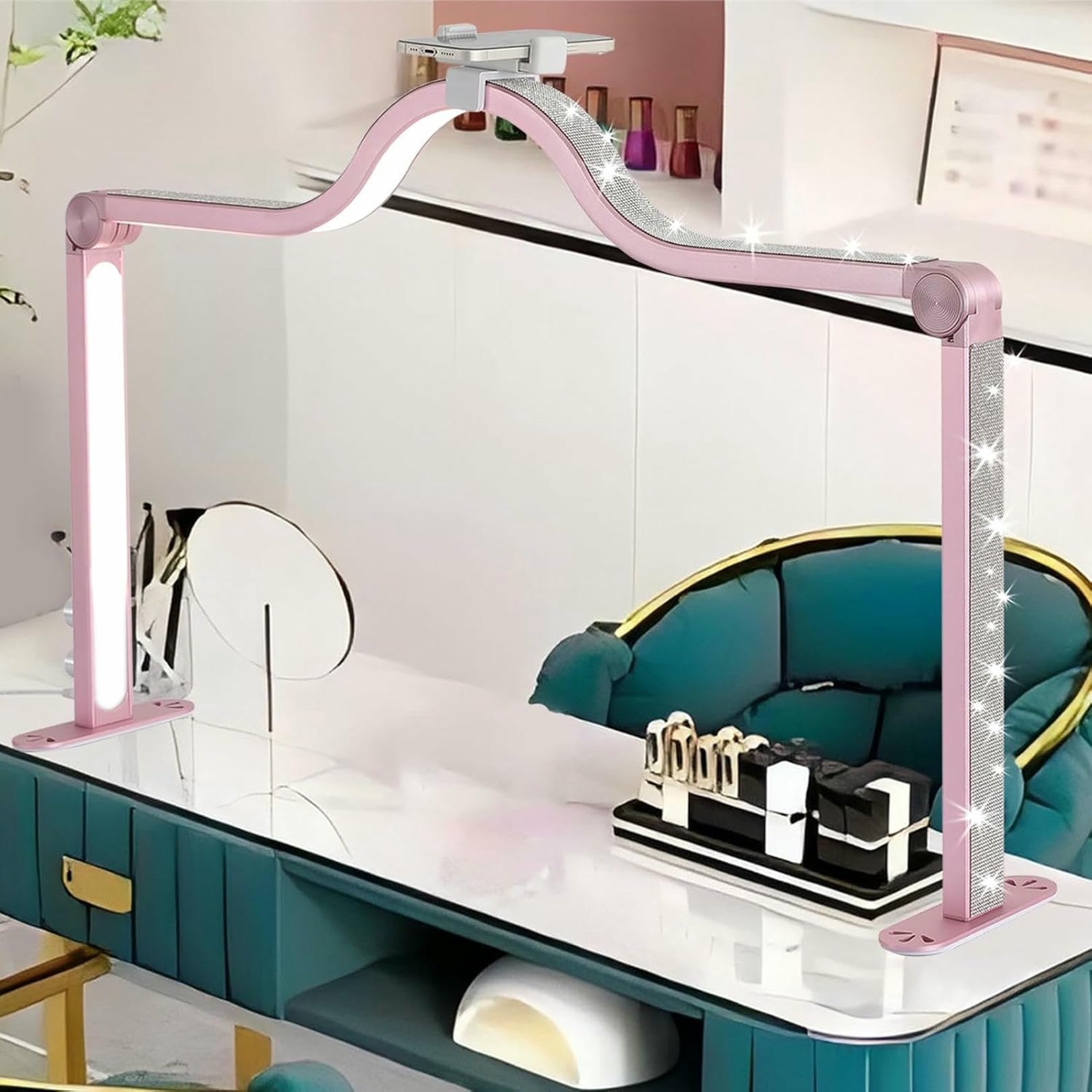 Lampe de Table à Ongles Demi-Lune pour Beauté Tatouage Artisanat