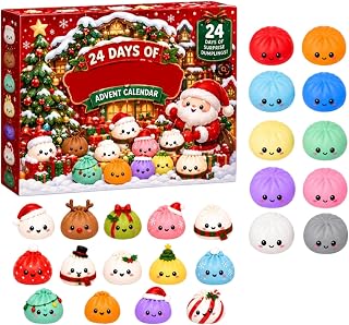 Christmas Advent Calendar 2026 Mini Squishy for Adults Cute Decor 24 Days