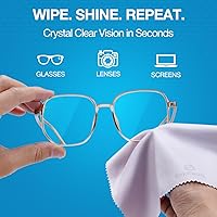 Vista 2 de SmoTecQ 12 Pack Microfiber Lens Cleaning Cloths – Ultra-Soft, Scratch-Free Eyeglass Cloths for Glasses, Screens & Cameras – 7×6 in, Assorted