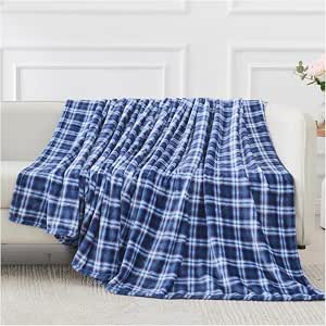 GC GAVENO CAVAILIA Coperte in pile di lusso, calde e accoglienti per divani, coperta soffice per letto, argento, 150 x 200 cm