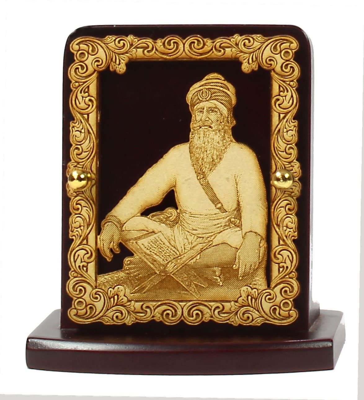 Mala en bois massif jaap marron, compteur de mantras et objet spirituel 4 x 7,5 cm