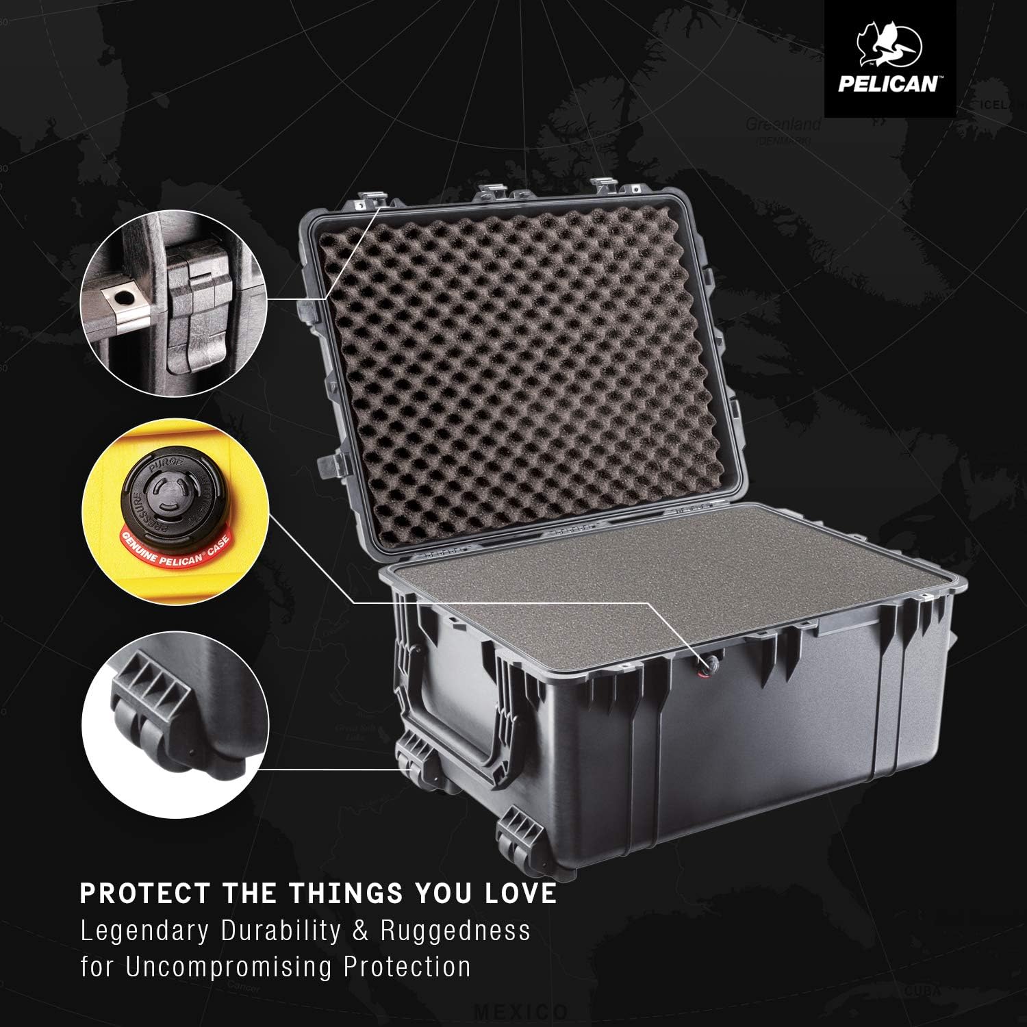 New Arrivals Pelican 1630 Camera Case with Foam (Black), 1630-000-110