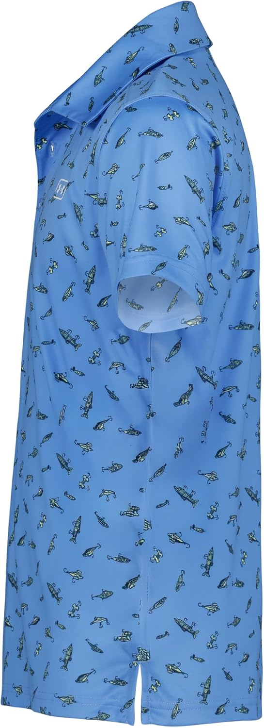Under Armour Boys' Short Sleeve Fishing Polo, UPF 50+ Sun Protection, Outdoor Collection
