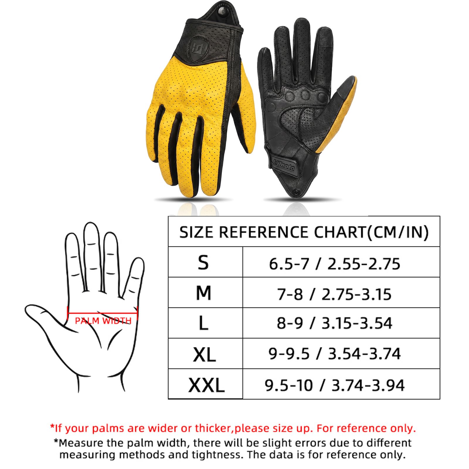 Gants de Moto en Cuir, Gants de Moto pour Hommes et Femmes, Vintage en Peau de Mouton, Protections rigides, Compatible avec écran Tactile, Gants de vélo pour Cyclisme