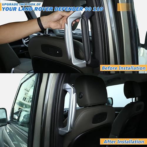 Miniatura 2 de YIWANG Piezas de repuesto de aleación de aluminio para interior de automóvil para Land Rover Defender 110 2020-2022 Accesorios