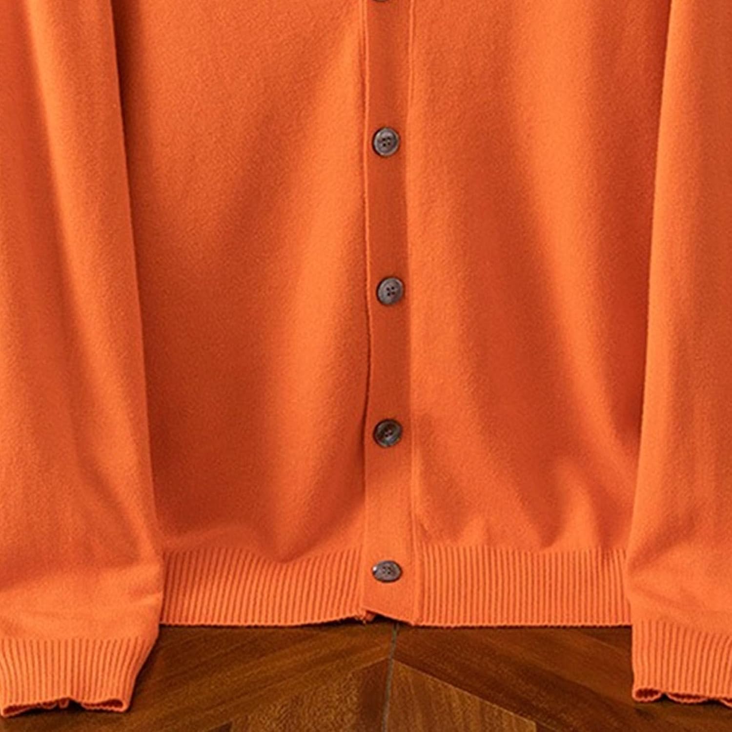 Men's Cardigan Sweaters Long Sleeve Cable Knit Cardigans Slim Fit Casual Button Down Ribbed Sweaters Outerwear