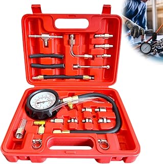 GBKDQQ 0-140PSI Manometro per Carburante Tester, Kit TU-114 per Tester di Pressione del Carburante Pompa di Iniezione Manometro Tester Benzina Auto Camion Moto Strumento Diagnostico Rilevazione della