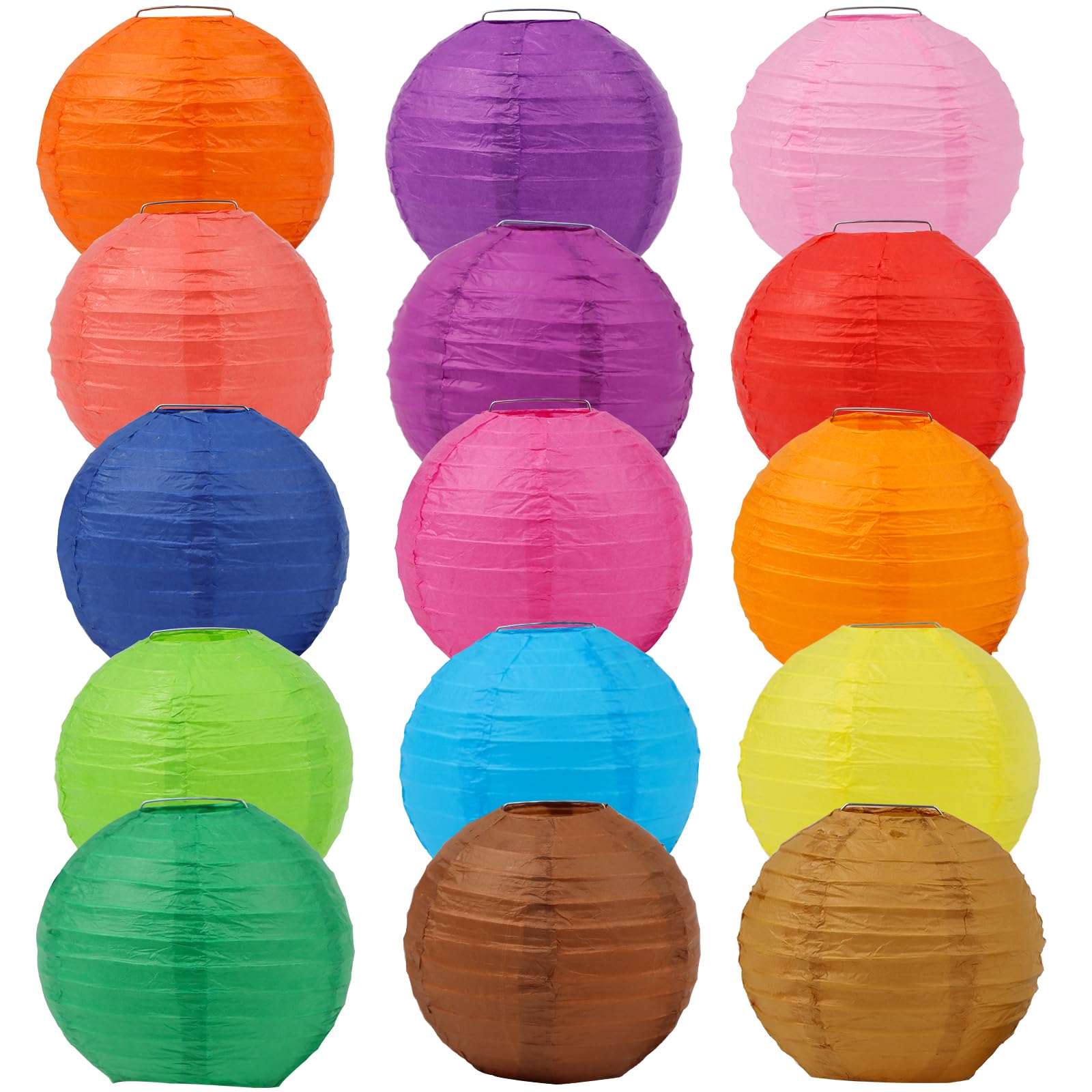 Amazon.co.jp: 提灯 紙ちょうちん 30色30個セット 直径25cm 夏祭り